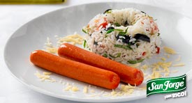 salchicha-con-arroz